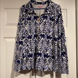 NWOT Skipper printed popover Ikat Elephant